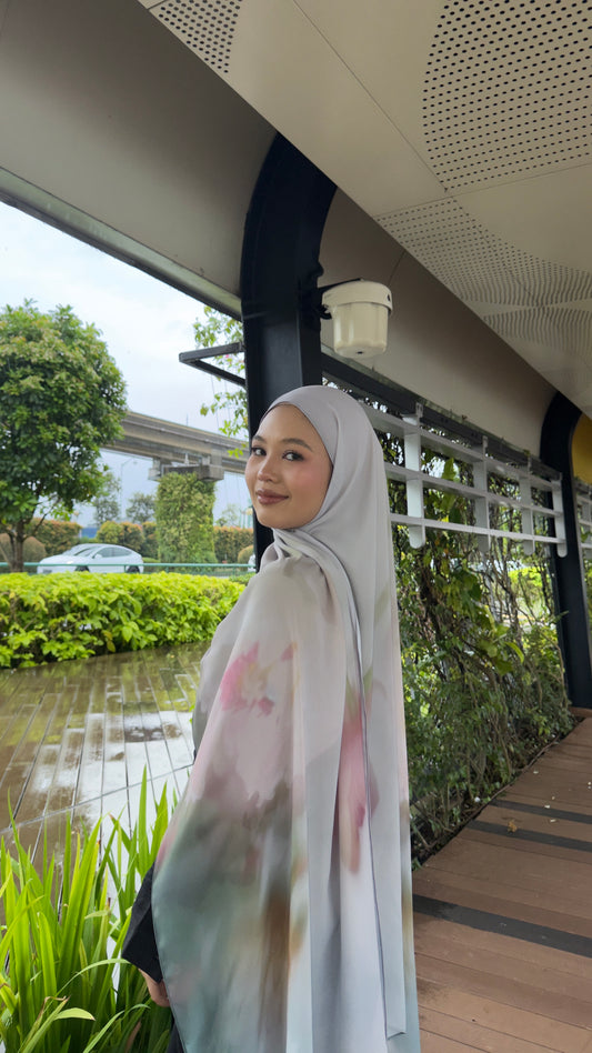 Soft Flora Korean Chiffon ( Preorder)