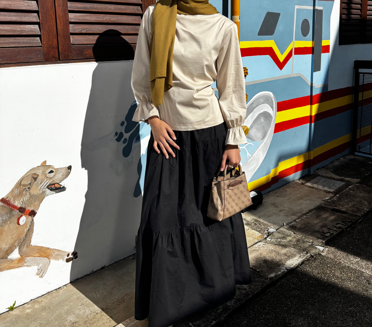 First Fold Blouse Creme Haze