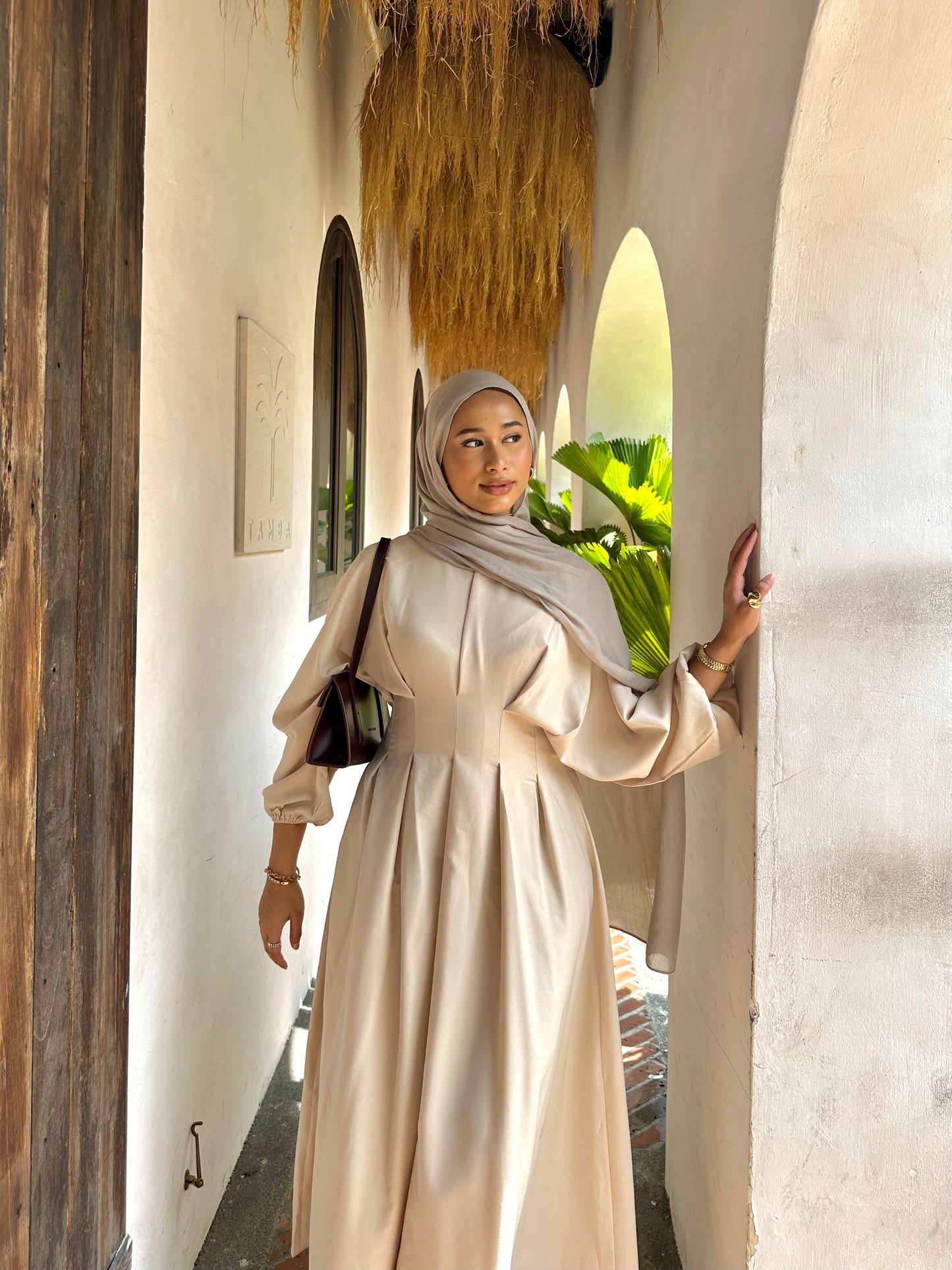 Creme Cloud Dress