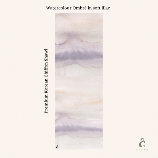 Watercolour Ombré Soft Lilac