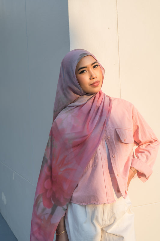 Roselight chiffon/modal