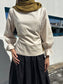 First Fold Blouse Creme Haze