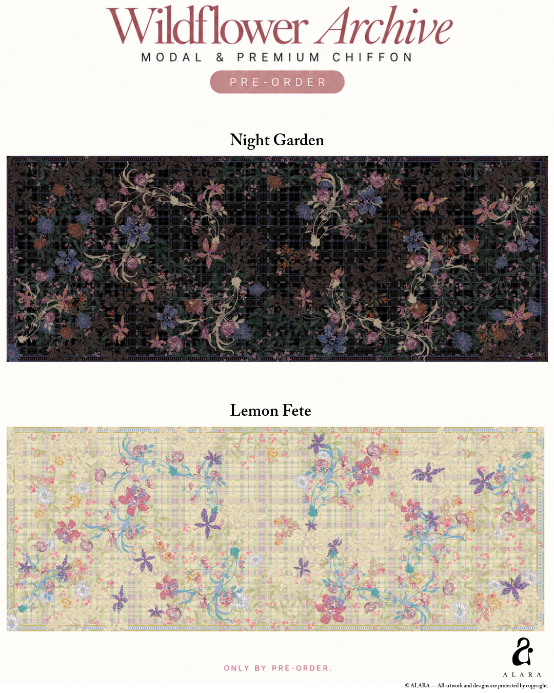Wildflower Archive Chiffon  ( Pre-order)