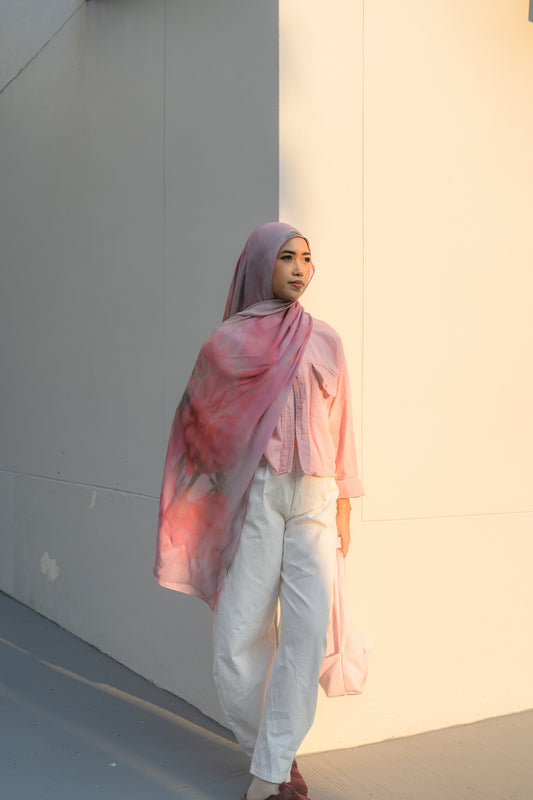 Roselight chiffon/modal