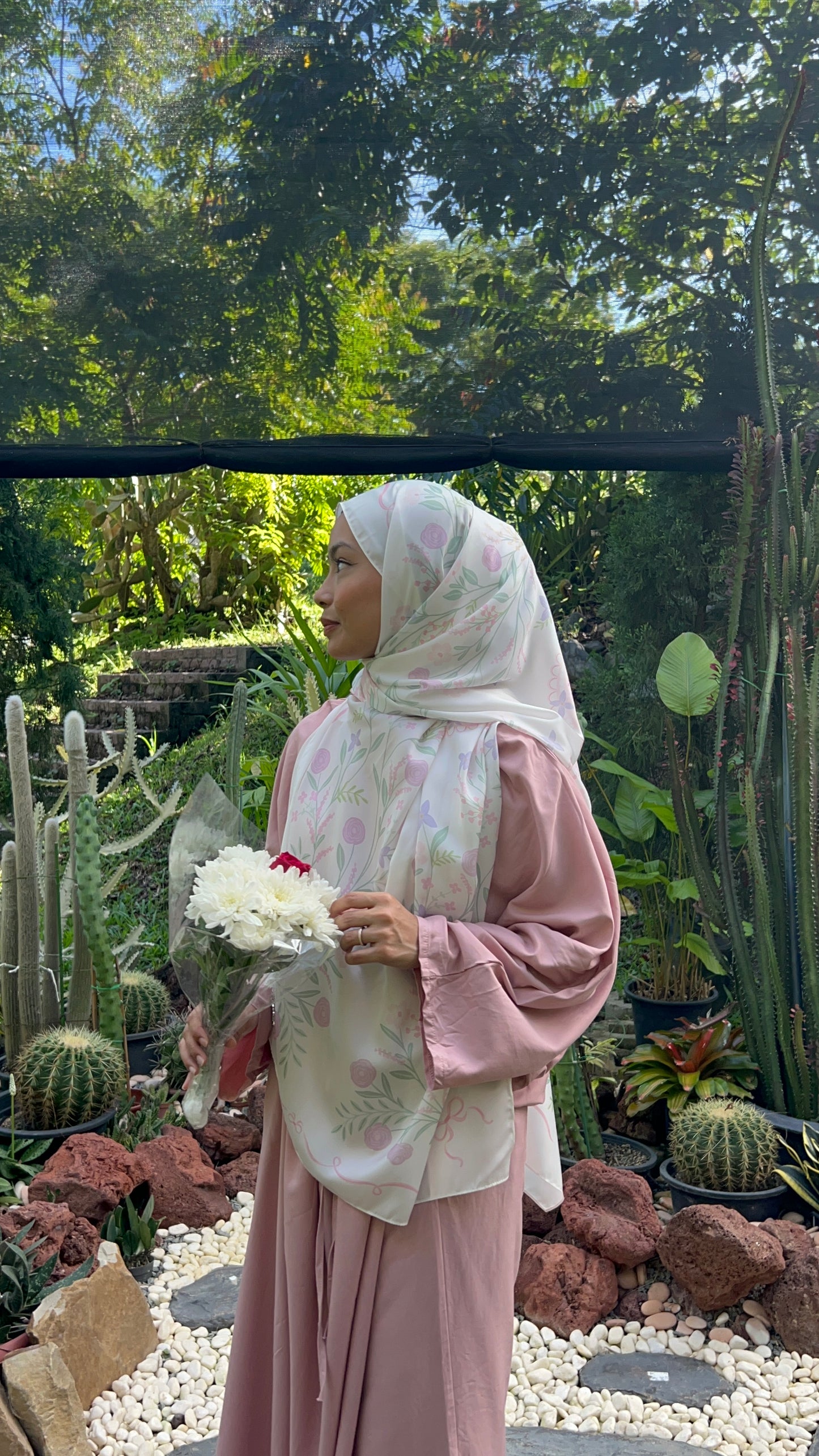 Soft Pink Symphony Shawl